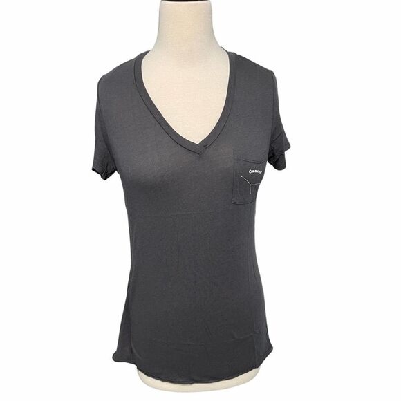 Michelle By Comune Zodiac Cancer Astrology Horoscope T-Shirt Charcoal Gray XS - Picture 10 of 10